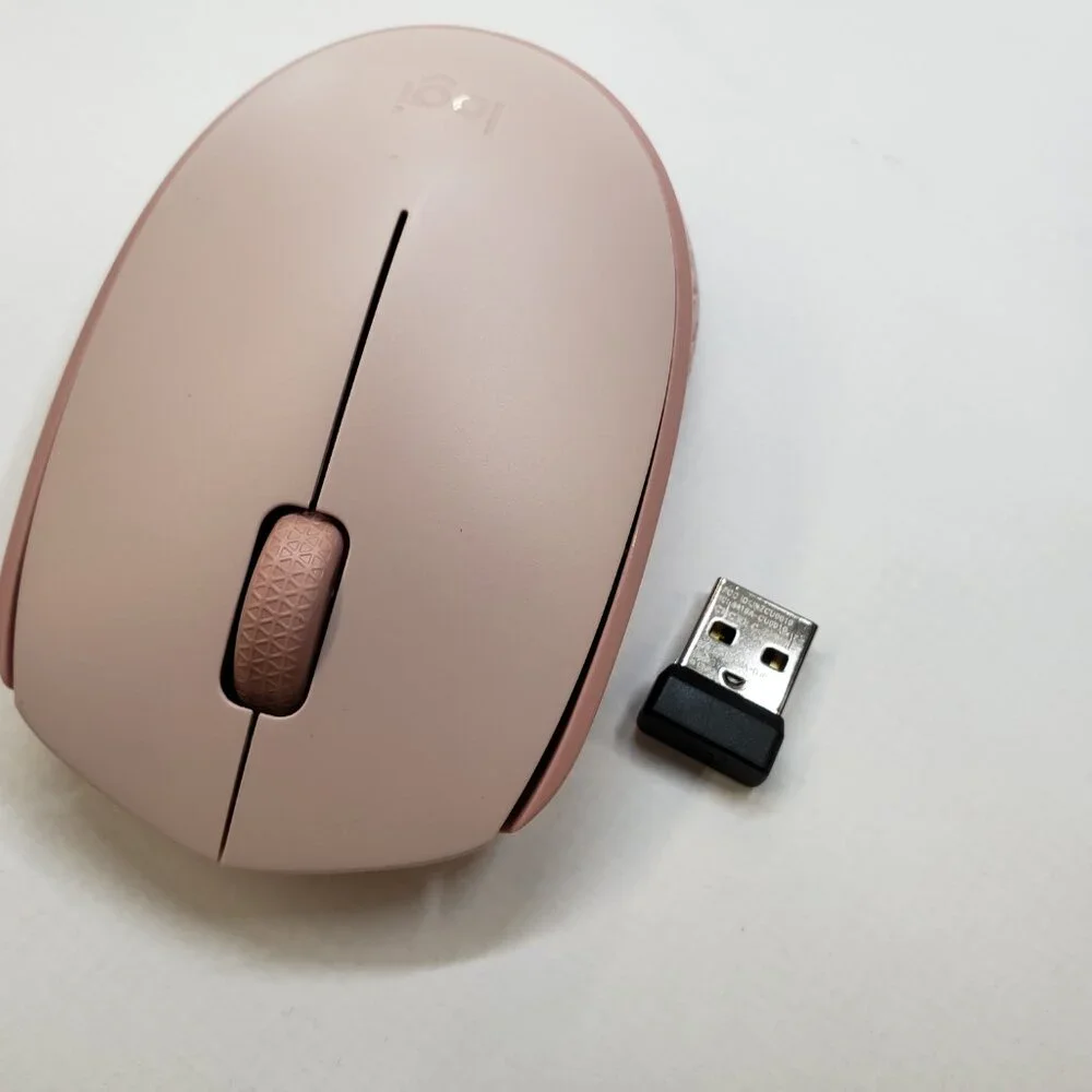 Logitech M170 Wireless Mouse - Rose Pink. 33ft range USB Dongle